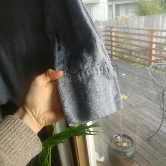 Flax Linen Top / bohemian / garden / natural - Picture 5 of 7